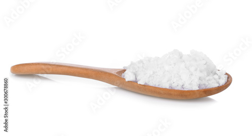 sea salt for cooking  isolated white background.