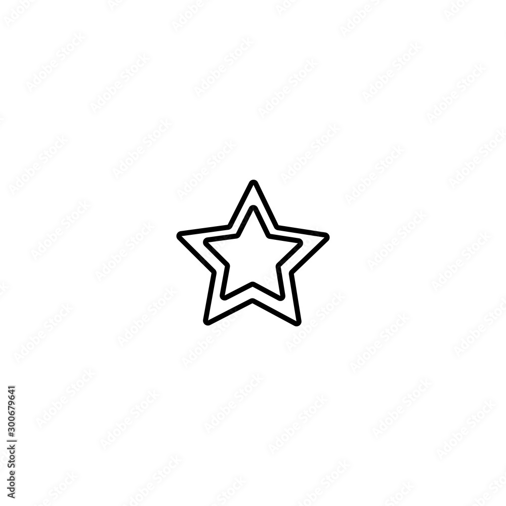 Fototapeta premium Star icon. Rank symbol. Logo design element