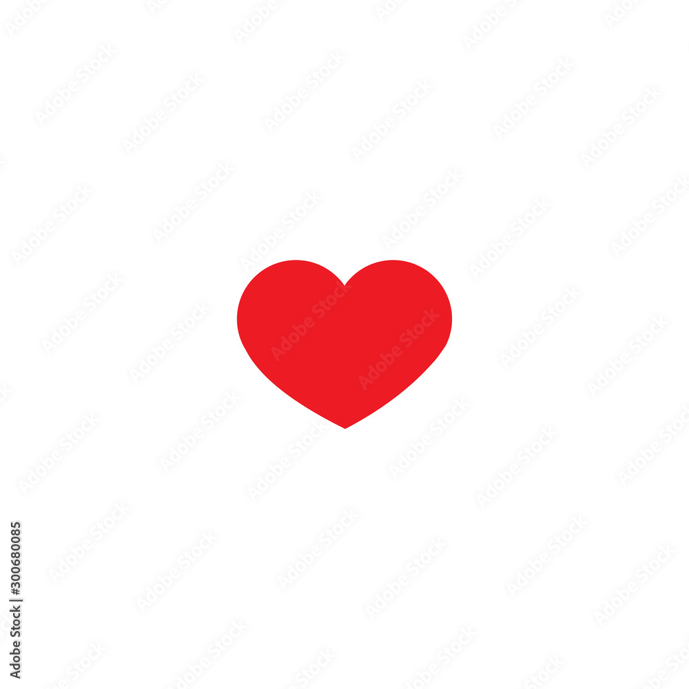 Heart icon. Social media button. Logo design element