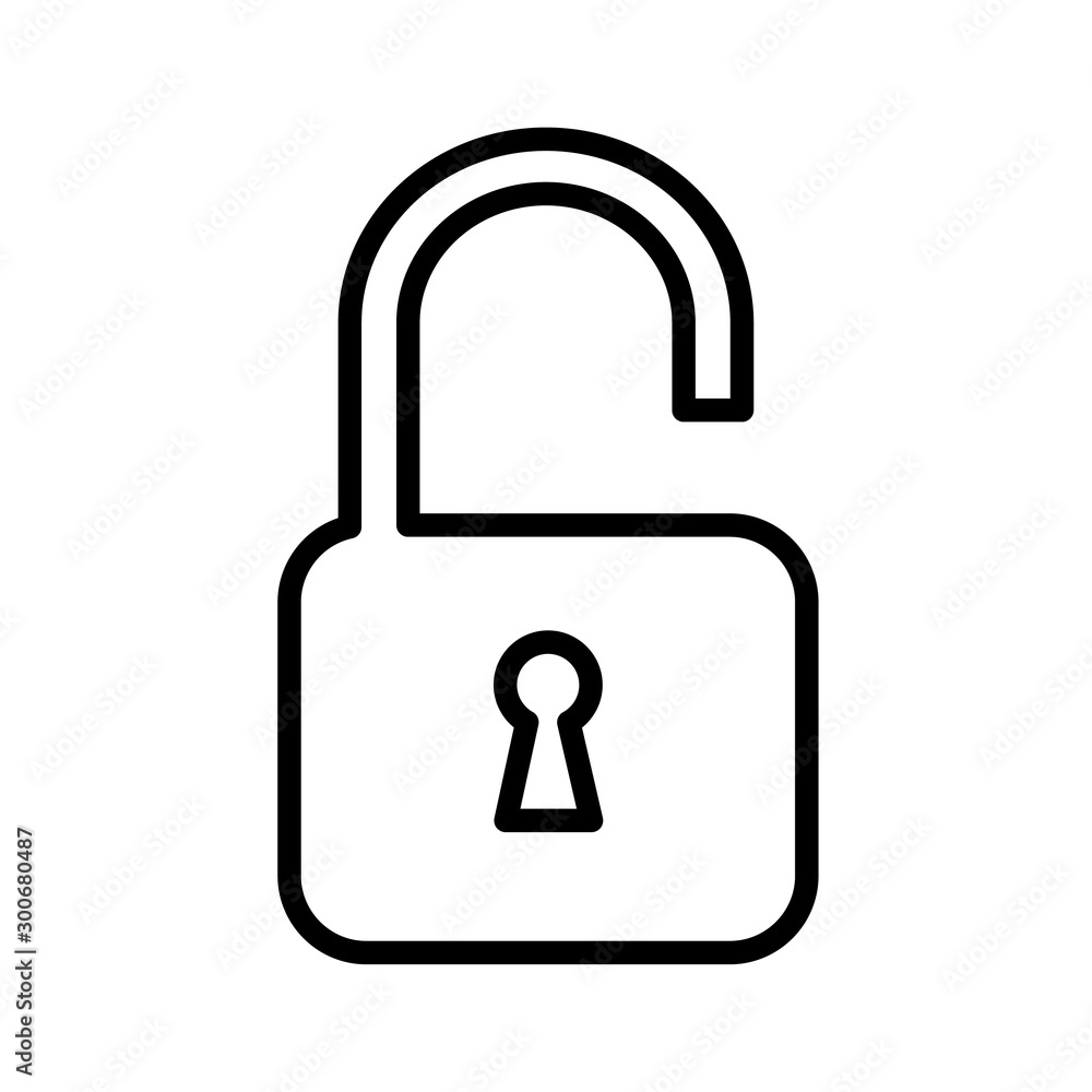 Lock icon vector illustration isolated Lock icon vector illustration isolated