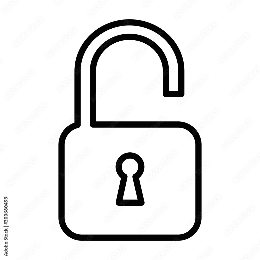 Lock icon vector illustration isolated Lock icon vector illustration isolated