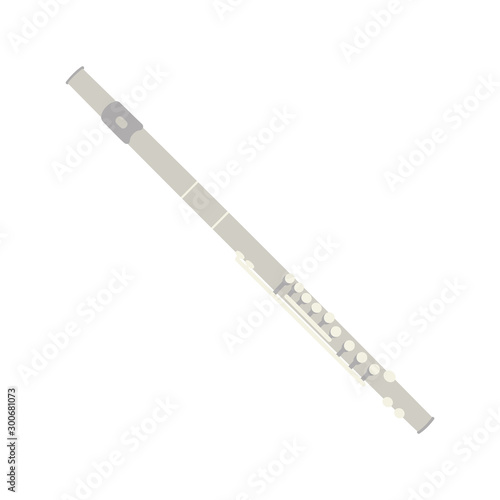 Illustration of isolated a flute on white background