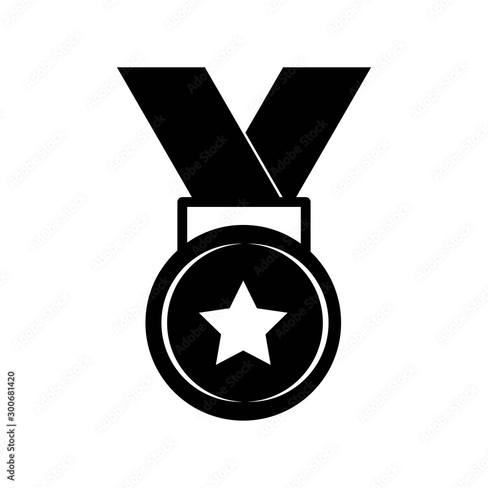 Medal Icon in trendy flat style isolated on grey background. Medal symbol for your web site design, logo, app, UI. Vector illustration, EPS10. Medal Icon in trendy flat style isolated on grey background. Medal symbol for your web site design, logo, app, UI. Vector illustration, EPS10.