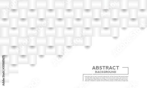 White background abstract texture geometric concept. paper art design or paper cut style. can be used for cover design. banner. poster. flyer. website backgrounds or advertising