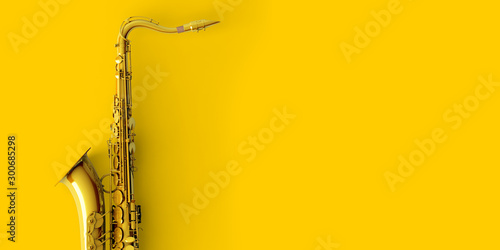Photography yellow gold Saxophone