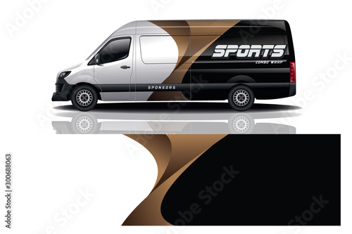 Van car decal Wrap design for company