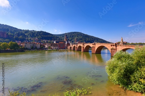 Heidelberg river and bridge Germany
