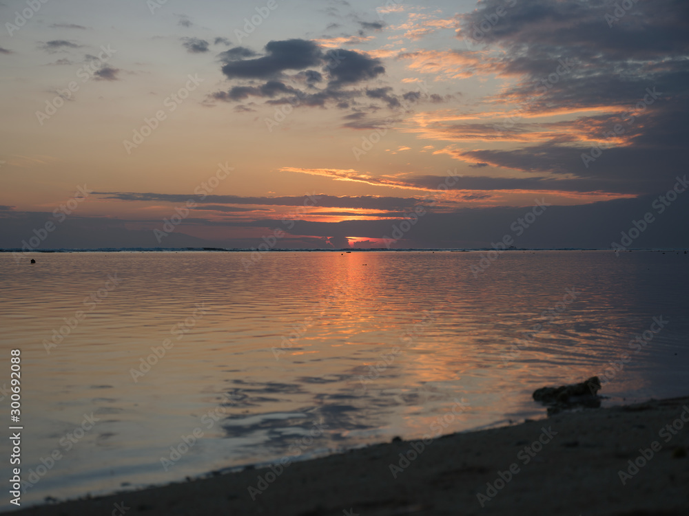 Obraz premium Gili sunset