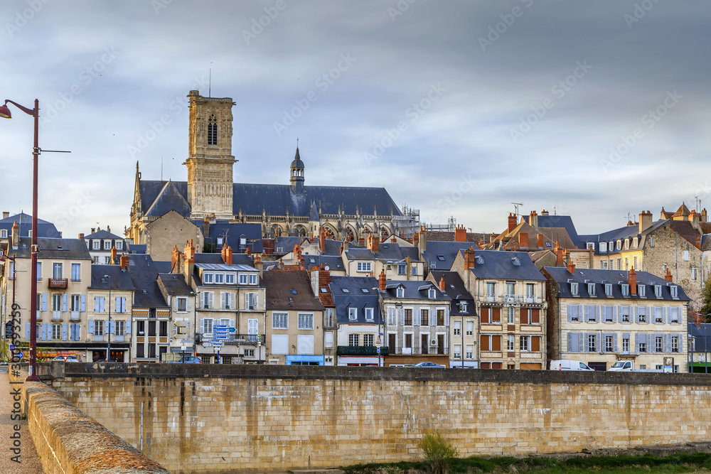 View of Nevers, France