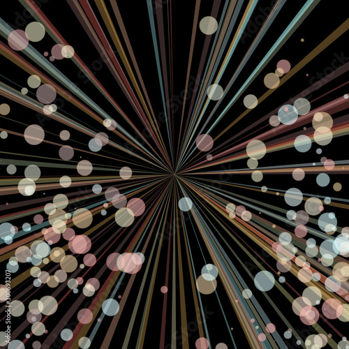 Colorful Lines Random Distribution Computational Generative Art background illustration