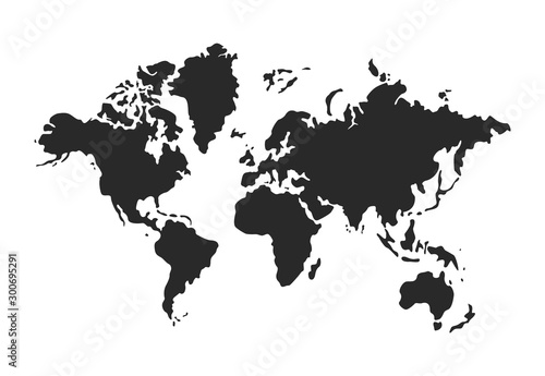 World map vector.