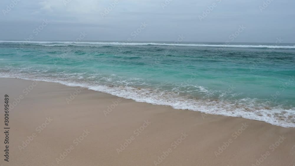 beautiful tropic beach in overcast day. beautiful tropic beach in overcast day.