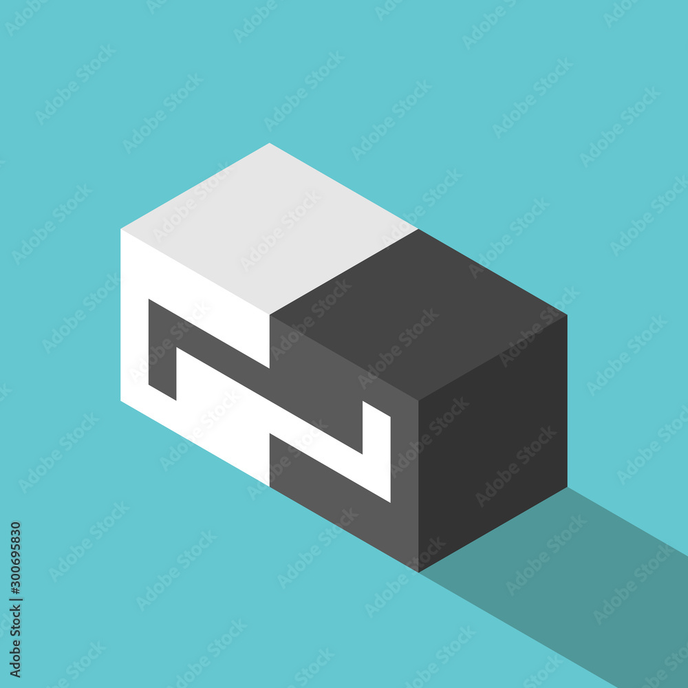 Isometric jigsaw puzzle cubes Isometric jigsaw puzzle cubes