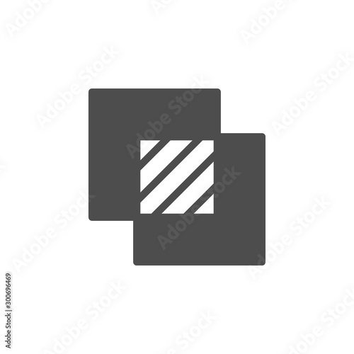 Overlay print and web effect glyph icon