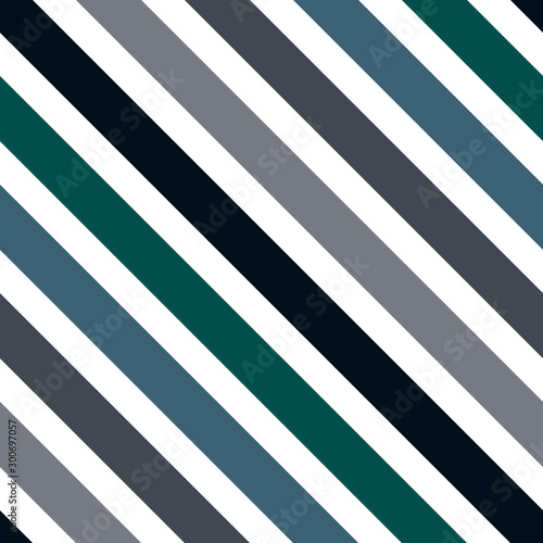 Seamless pattern simple style diagonal line up, oblique line in colors, in blue green, navy, dark blue, gray, decorated wallpaper background 