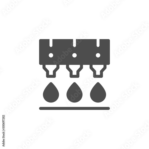 Ink printing equipment glyph icon