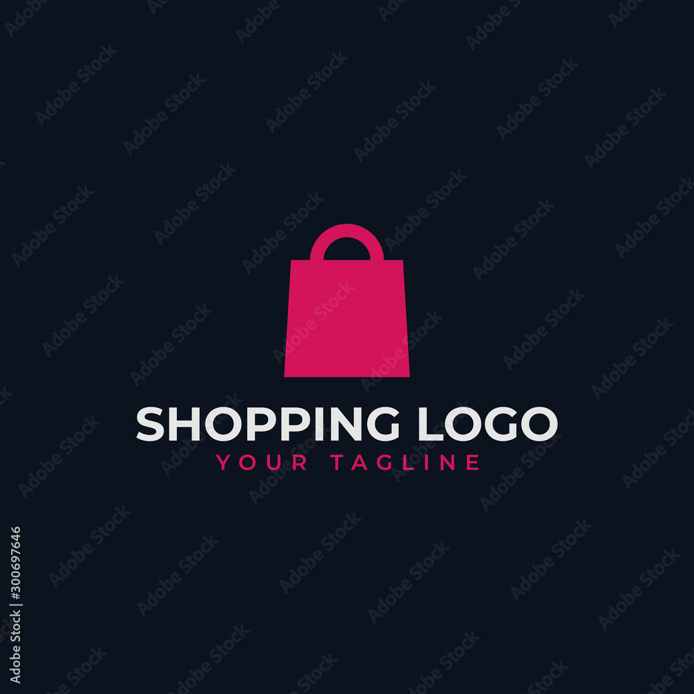 Simple Shopping Bag, Online Shop, Sale Logo Design Template Simple Shopping Bag, Online Shop, Sale Logo Design Template