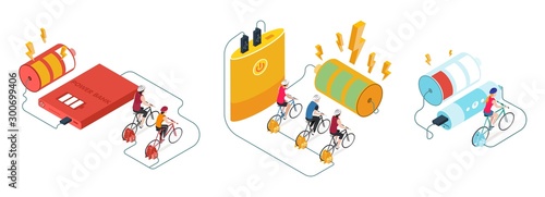 Power Bank Isometric Set