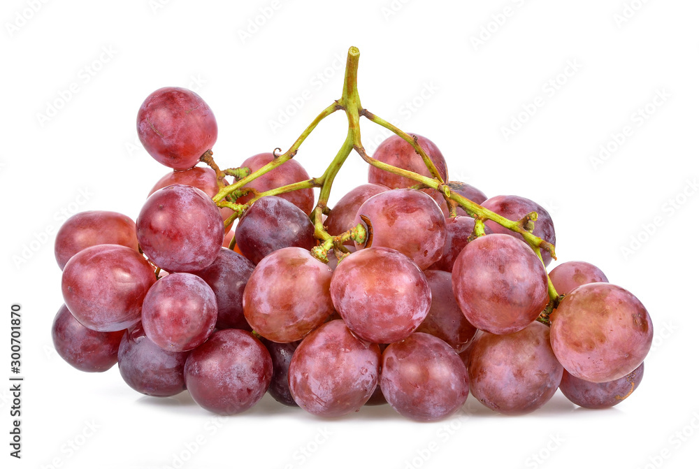 Fototapeta premium Purple grapes isolated on white