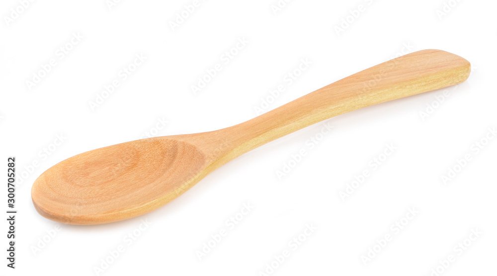 Wooden spoon isolated on white background Wooden spoon isolated on white background