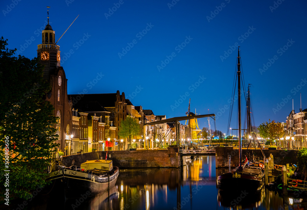 Obraz premium rotterdam at night