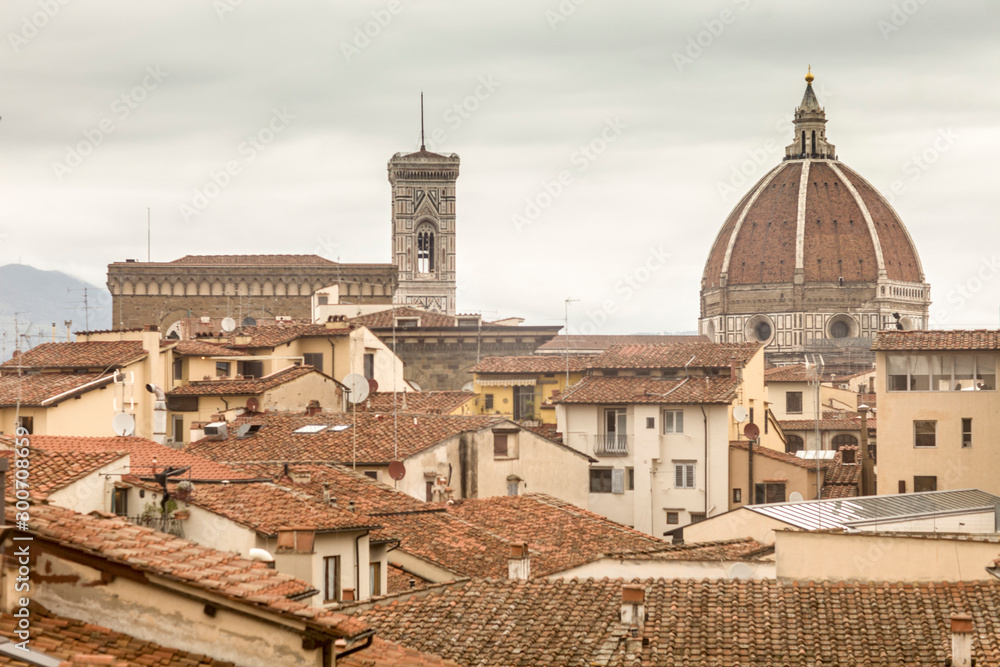 Italia, Firenze, la città e la cattedrale.