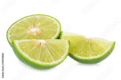 lime green isolated on white background