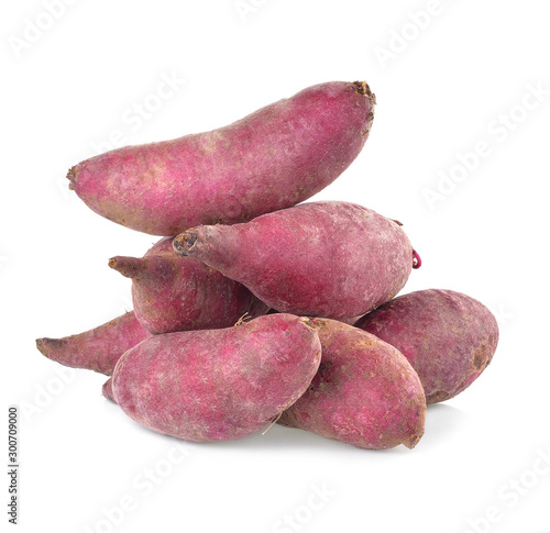 Fotografie sweet potato on the white background