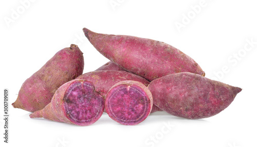 sweet potato on the white background