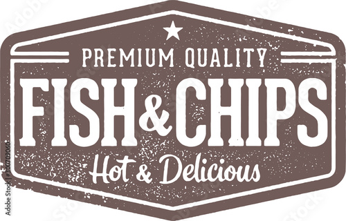 Premium Fish & Chips Sign for Restaurant Menu