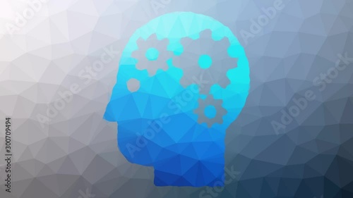 mental health dissolving strange tessellated looping pulsing polygons