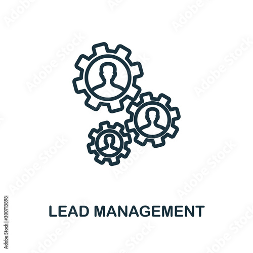 Lead Management icon outline style. Thin line creative Lead Management icon for logo, graphic design and more