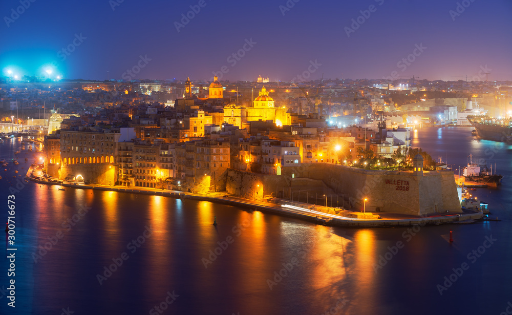 View to Senglea from Valletta, Malta