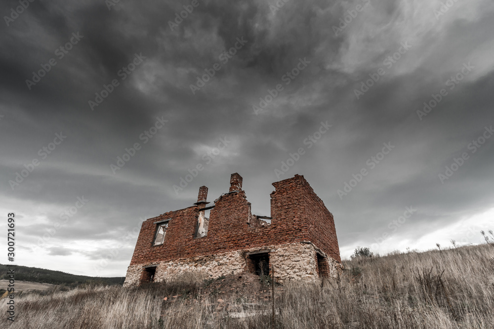 Dark Clouds Over Ruins