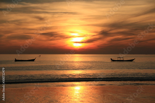 Sunset at Ngapali Beach (Myanmar) photo