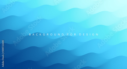 Water surface. Blue abstract background. Vector illustration for design.