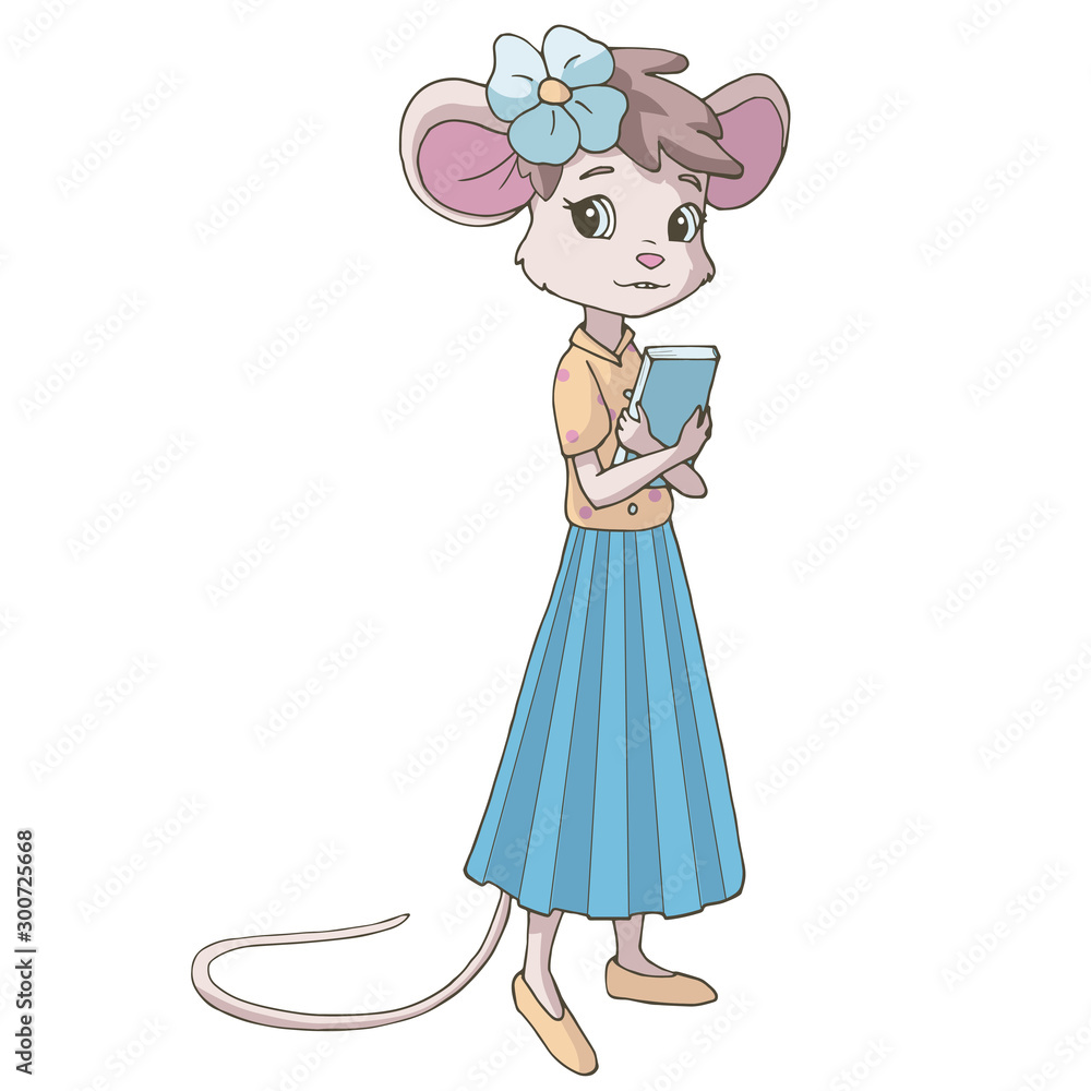 Fototapeta premium girl_mouse