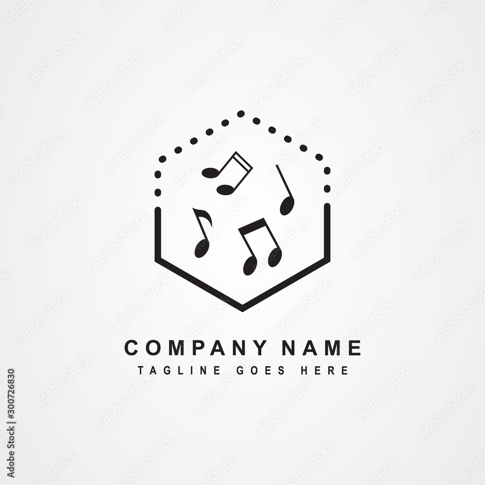 Music icon logo vector design Music icon logo vector design