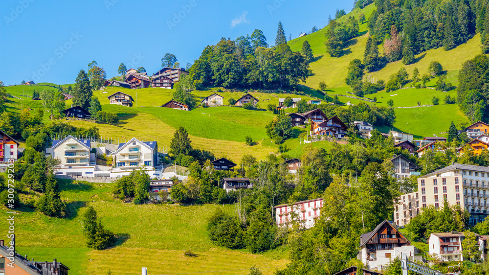 Engelberg village in switzerland