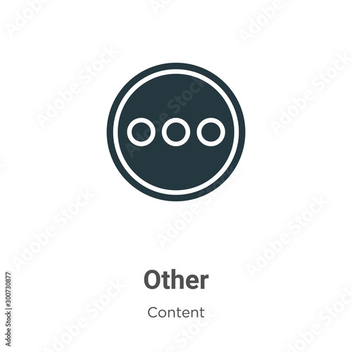 Other vector icon on white background. Flat vector other icon symbol sign from modern content collection for mobile concept and web apps design.