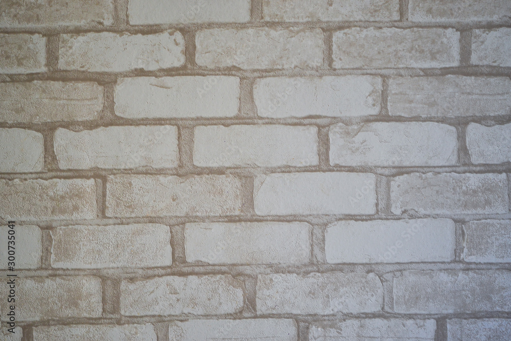 Old stucco molding in a side of bricks. The texture of the wallpaper in bright colors. Old stucco molding in a side of bricks. The texture of the wallpaper in bright colors.