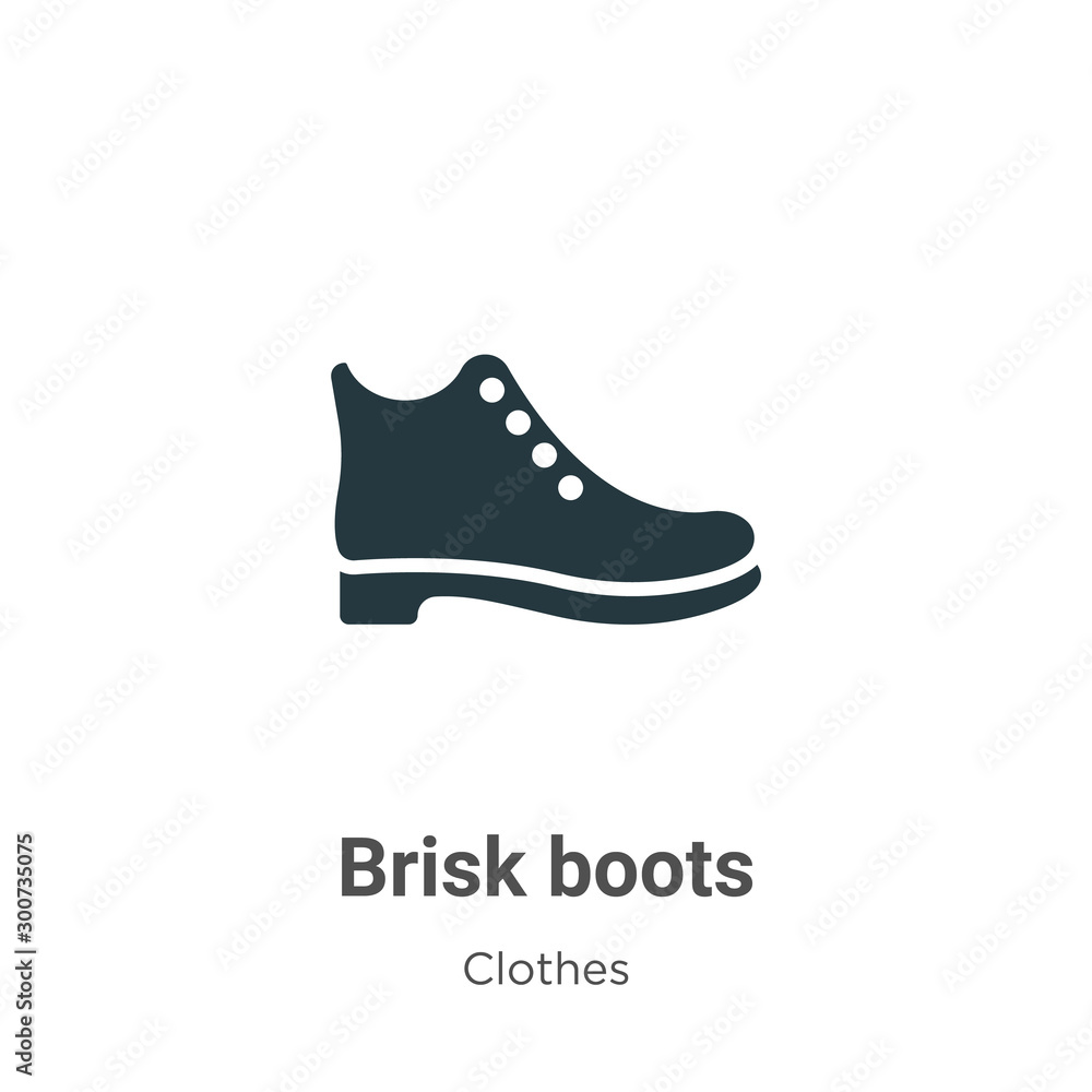Brisk boots vector icon on white background. Flat vector brisk boots icon  symbol sign from modern clothes collection for mobile concept and web apps  design. Stock Vector | Adobe Stock