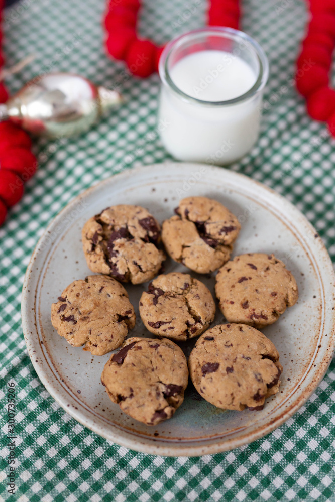 Plate of Chocolate Chip Cookies Plate of Chocolate Chip Cookies