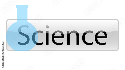 Science word vector design. Science word isolated