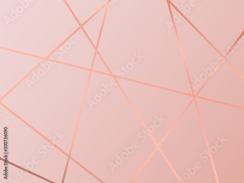 (illustration) gold line background, abstract artistic of geometric background