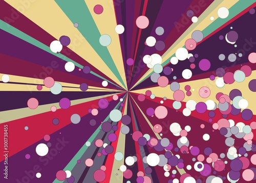 Colorful Lines Random Distribution Computational Generative Art background illustration