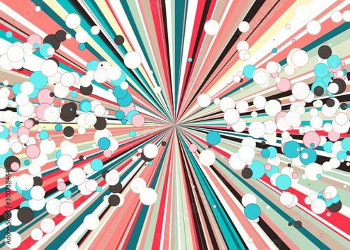 Colorful Lines Random Distribution Computational Generative Art background illustration