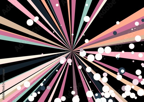 Colorful Lines Random Distribution Computational Generative Art background illustration