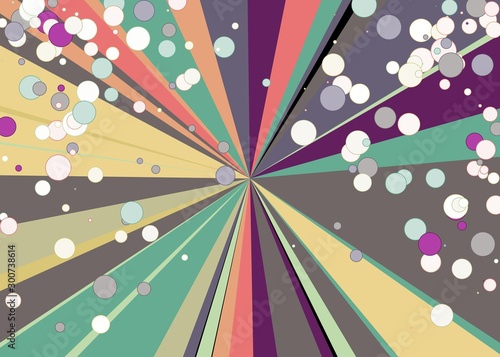 Colorful Lines Random Distribution Computational Generative Art background illustration
