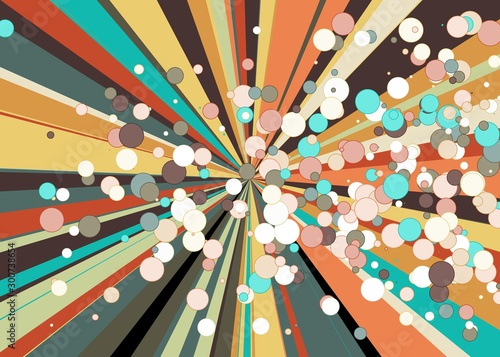 Colorful Lines Random Distribution Computational Generative Art background illustration